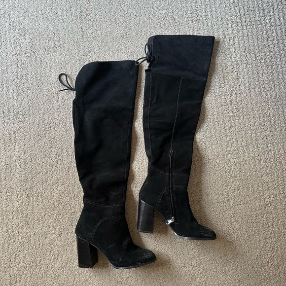 Steve Madden Shoes - Steve Madden Novela Black Over the Knee Boots
